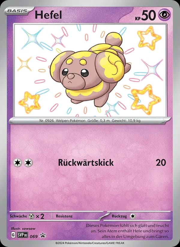 Hefel card in German