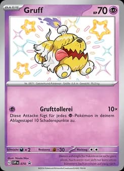 Gruff card in German