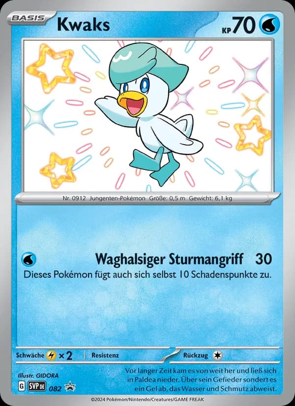 Kwaks card in German