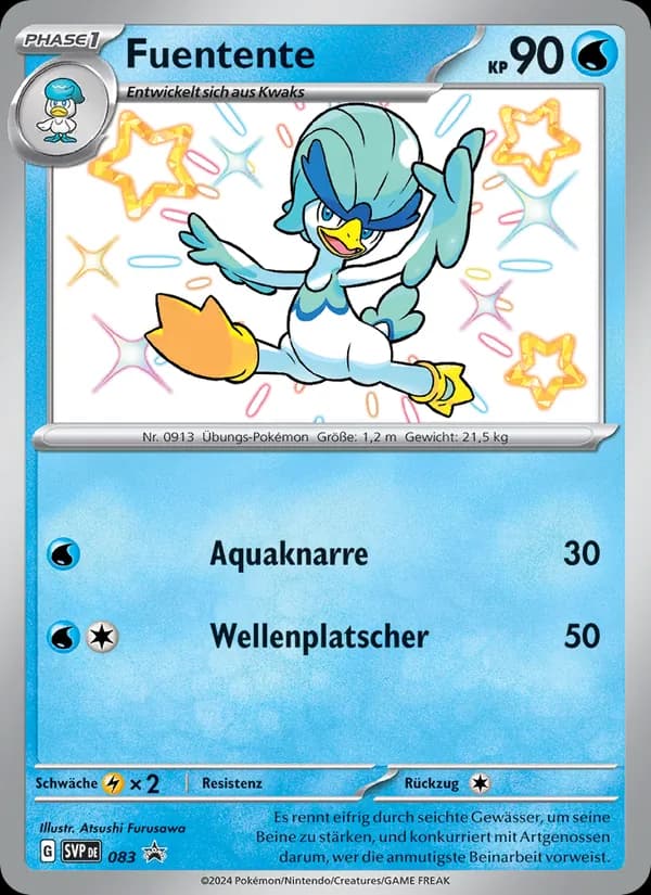 Fuentente card in German