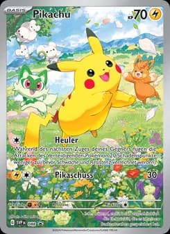 Pikachu card in German