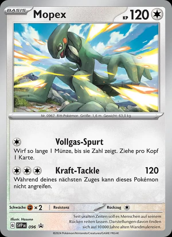 Mopex card in German