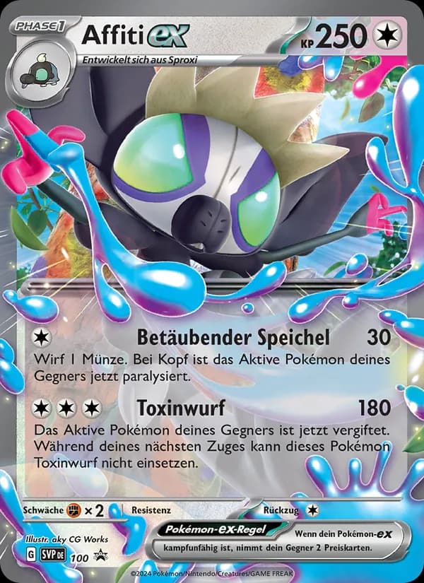 Affiti-ex card in German