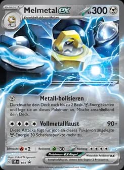 Melmetal-ex card in German