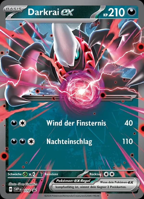 Darkrai-ex card in German