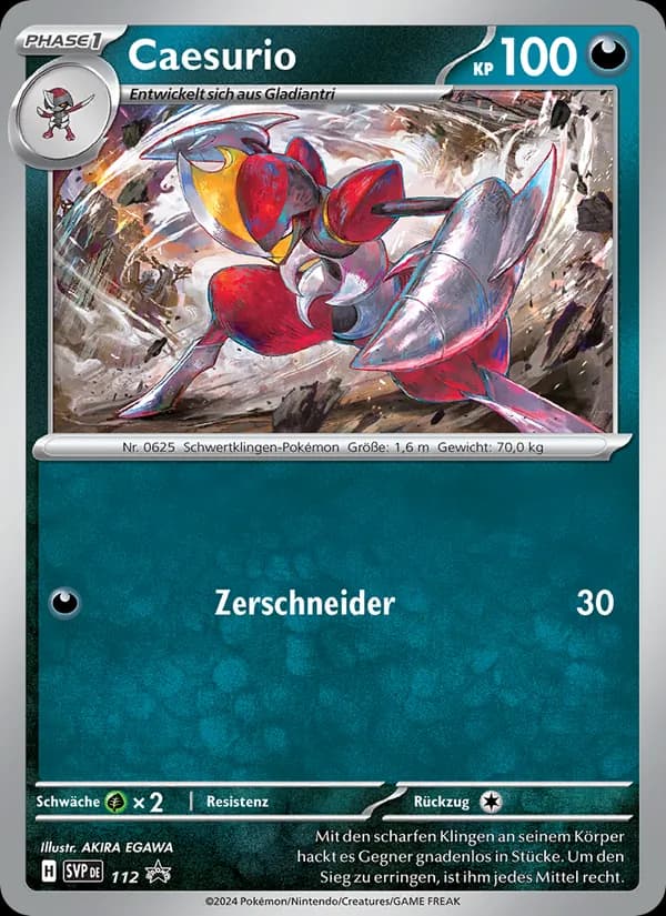 Caesurio card in German