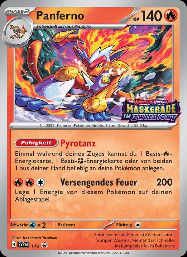 Panferno card in German