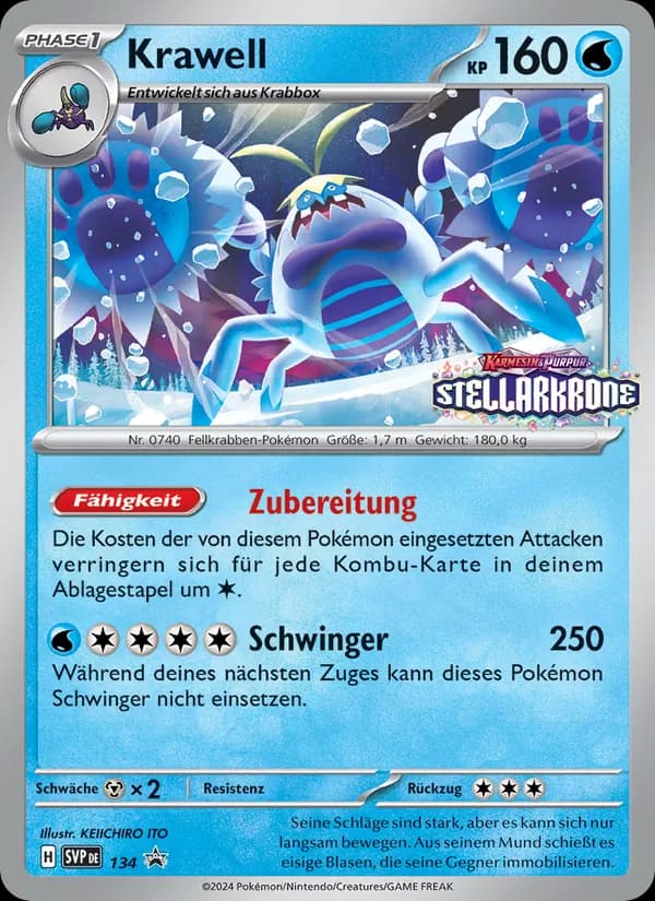 Krawell card in German