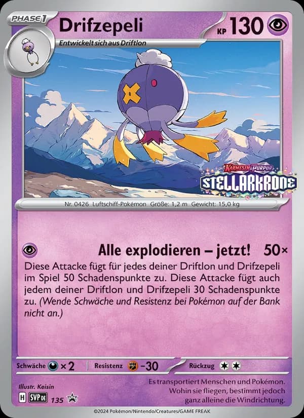 Drifzepeli card in German