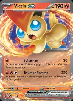 Victini-ex card in German