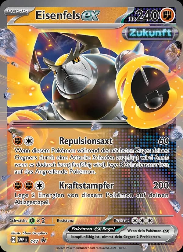 Eisenfels-ex card in German