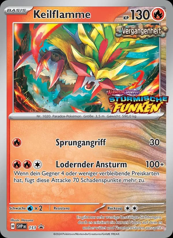 Keilflamme card in German