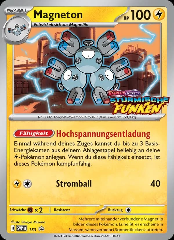 Magneton card in German