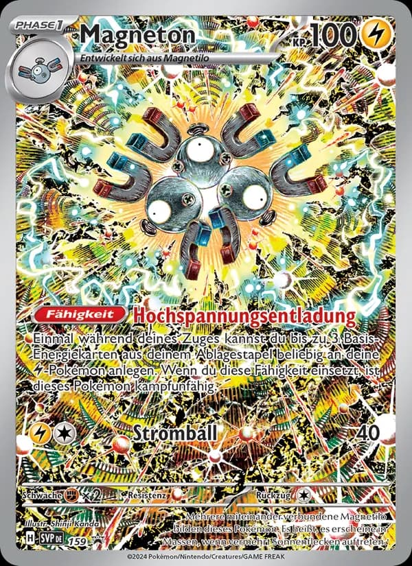 Magneton card in German