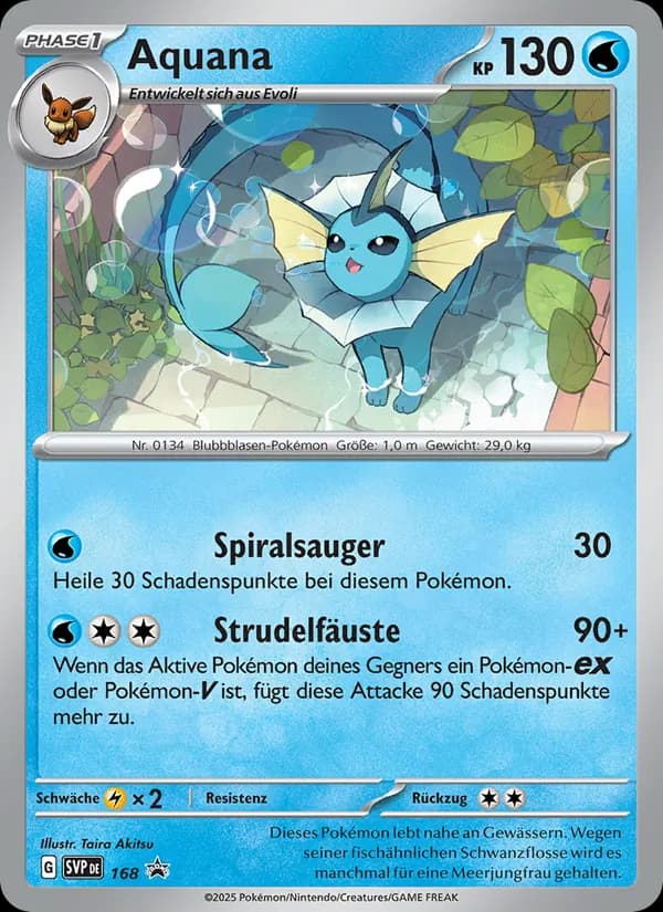 Aquana card in German