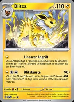 Blitza card in German