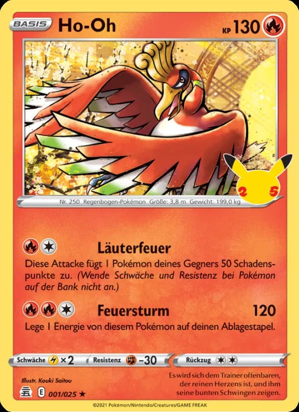 Ho-Oh card in German