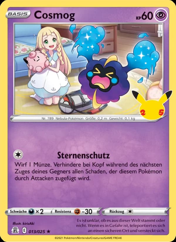 Cosmog card in German