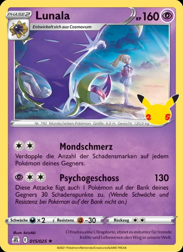 Lunala card in German