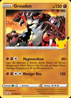 Groudon card in German