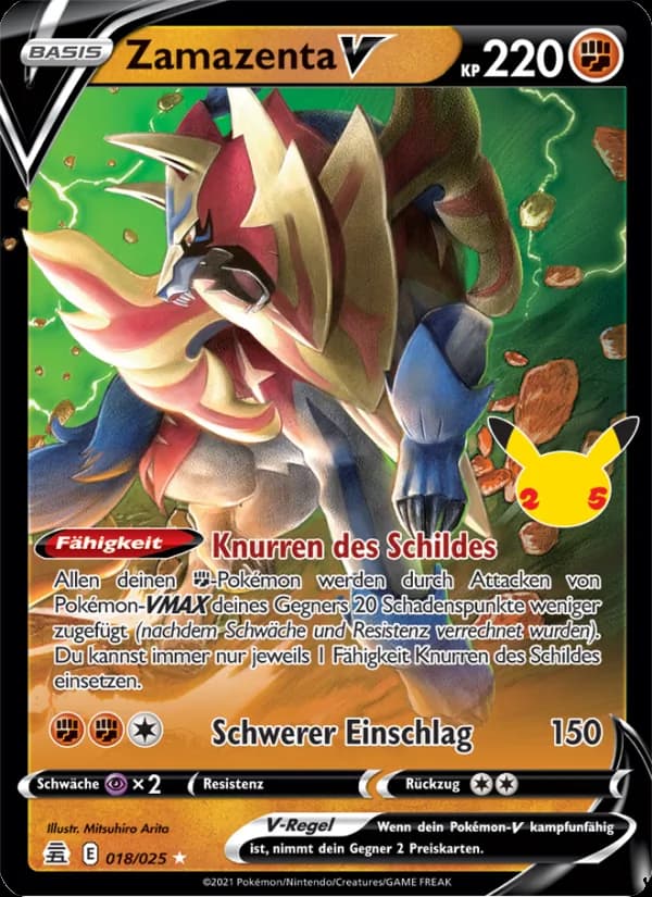 Zamazenta V card in German