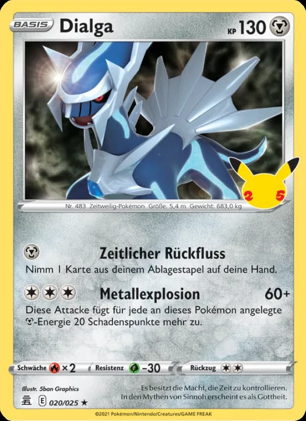Dialga card in German