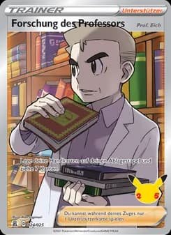 Forschung des Professors (Prof. Eich) card in German