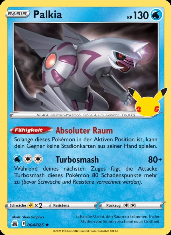 Palkia card in German