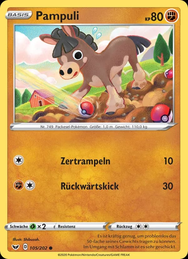 Pampuli card in German