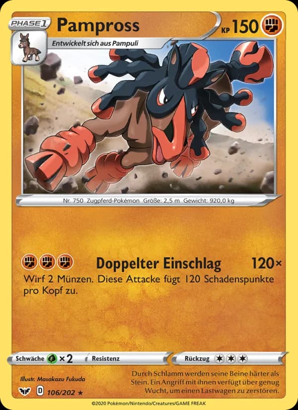 Pampross card in German