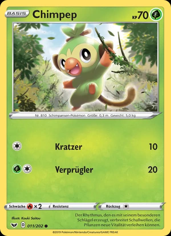 Chimpep card in German