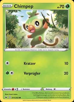 Chimpep card in German