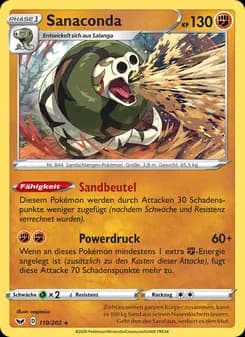 Sanaconda card in German