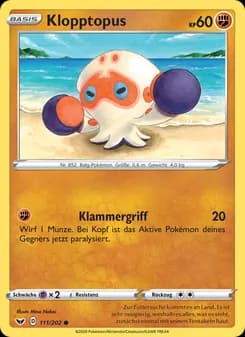 Klopptopus card in German