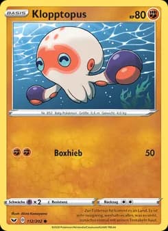Klopptopus card in German