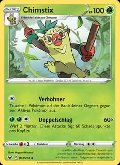 Chimstix card in German