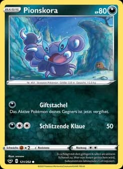 Pionskora card in German