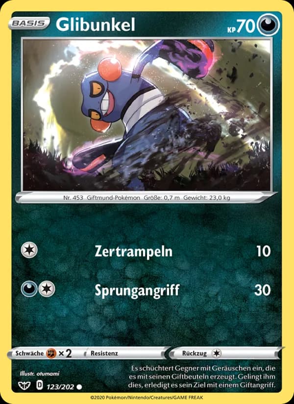 Glibunkel card in German