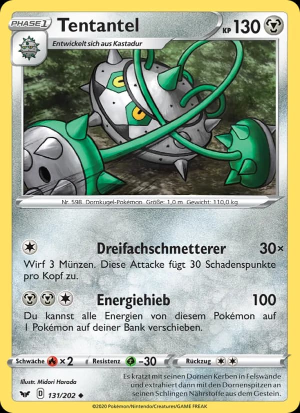 Tentantel card in German