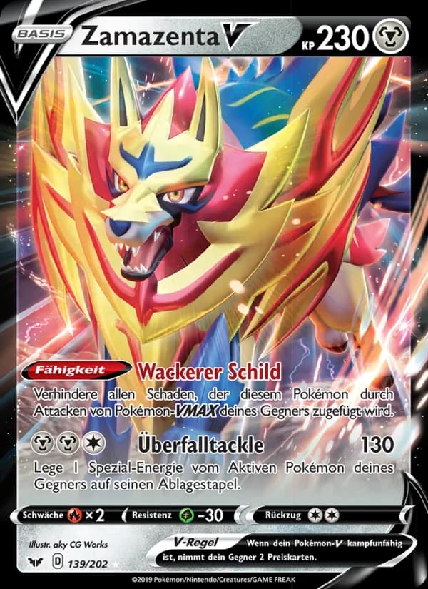 Zamazenta V card in German