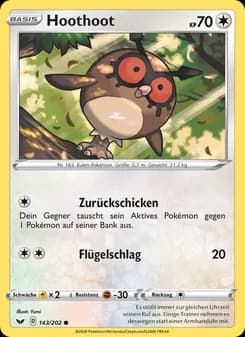 Hoothoot card in German
