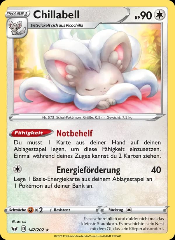 Chillabell card in German