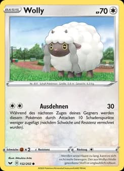Wolly card in German