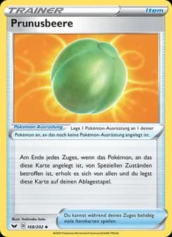 Prunusbeere card in German
