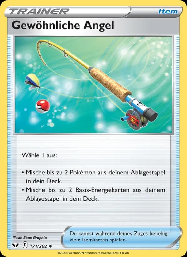 Gewöhnliche Angel card in German
