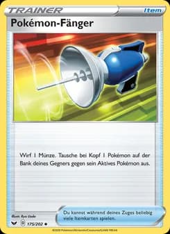 Pokémon-Fänger card in German