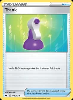 Trank card in German