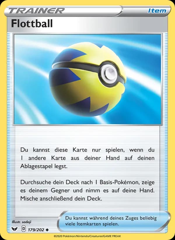 Flottball card in German