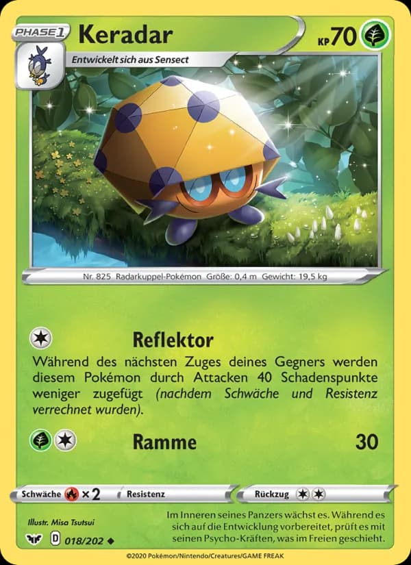 Keradar card in German