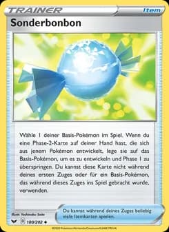 Sonderbonbon card in German